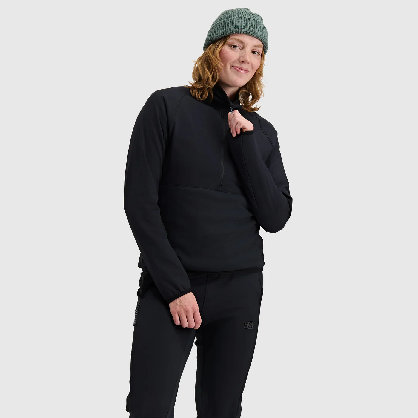 BlackStrap Women's Tribrid Grid Fleece Pullover Jacket 1/2 Zip - Image 7