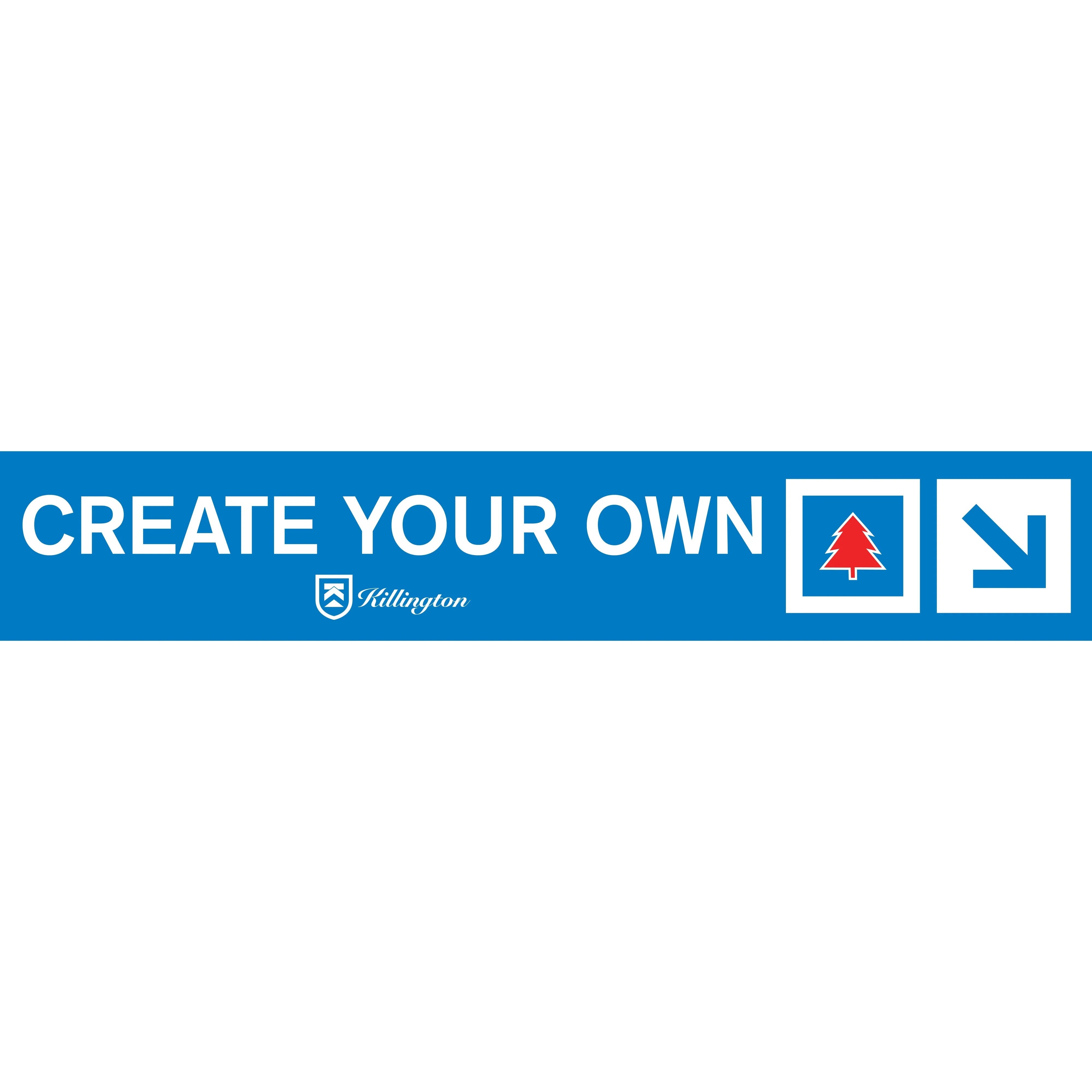 Killington Logo Create Your Own Custom Trail Sign - Image 8
