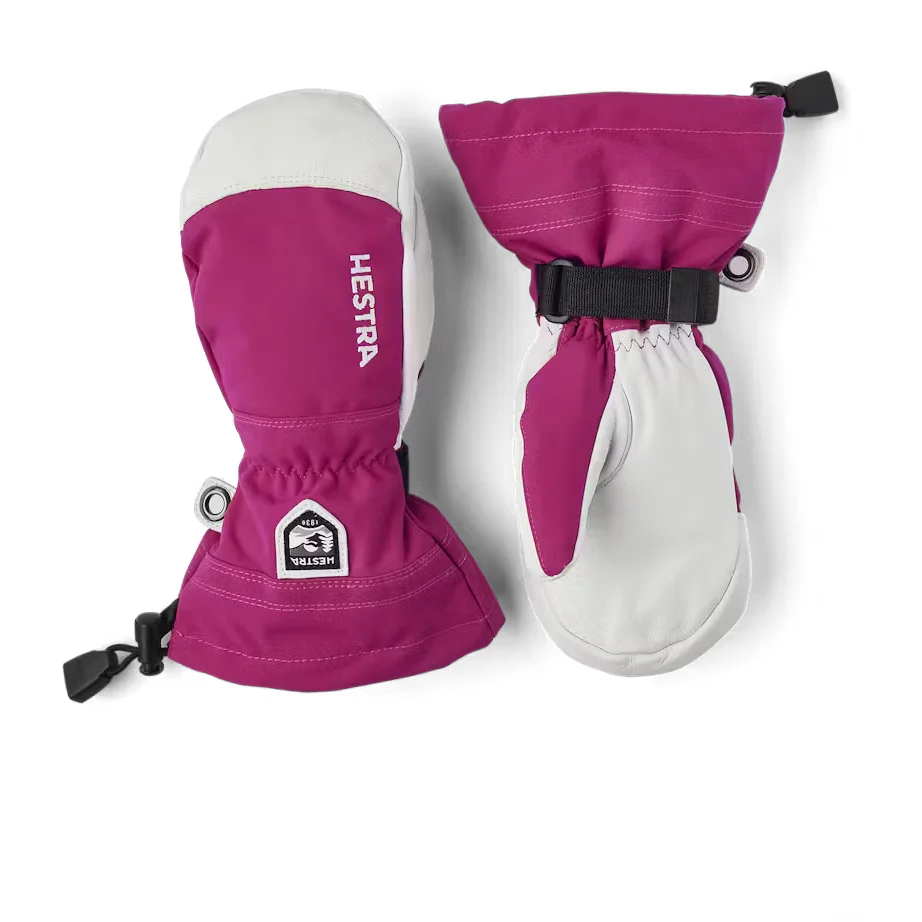 Hestra Army Leather Heli Ski Jr Mitt - Image 3