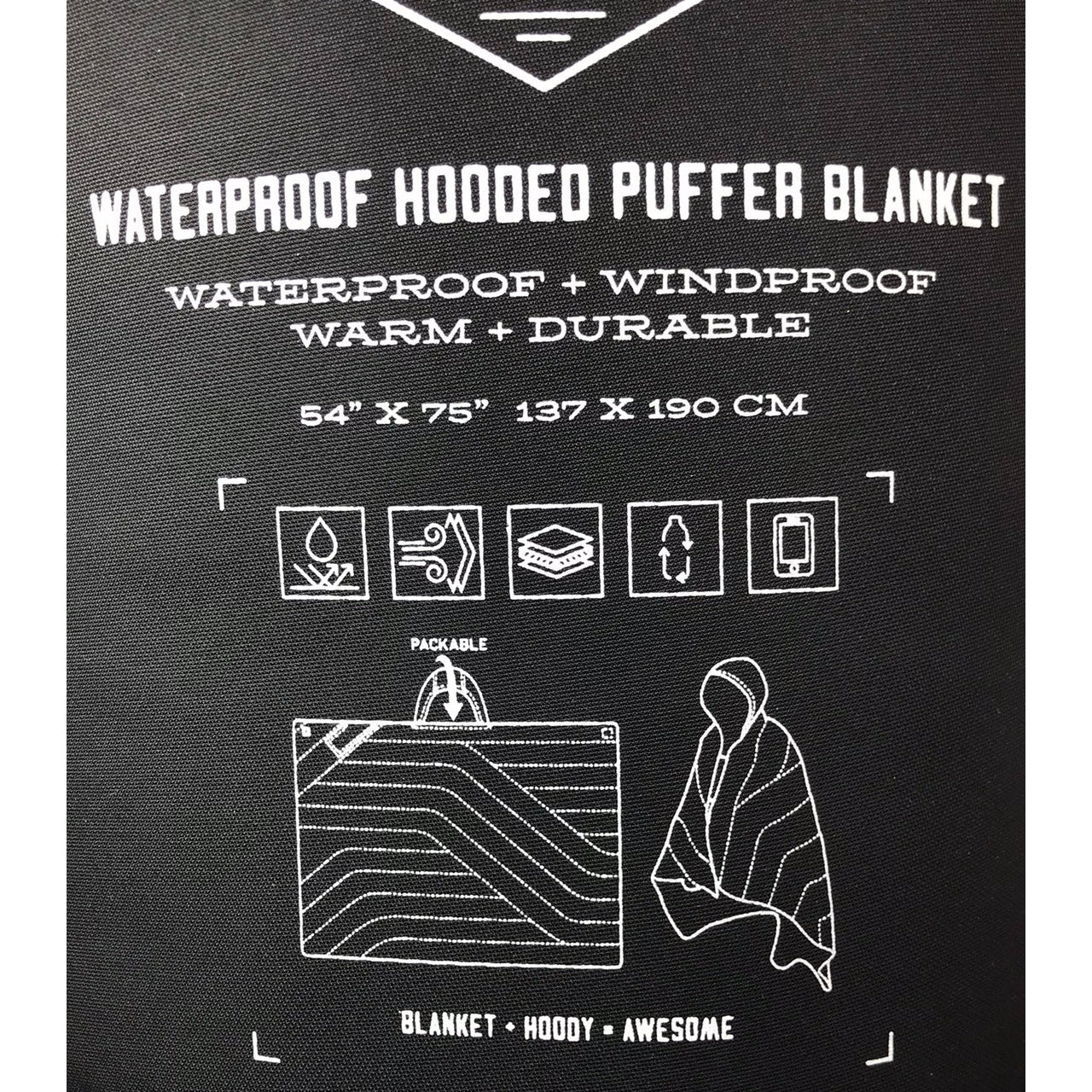Killington Logo Waterproof Hooded Puffer Blanket - Image 6