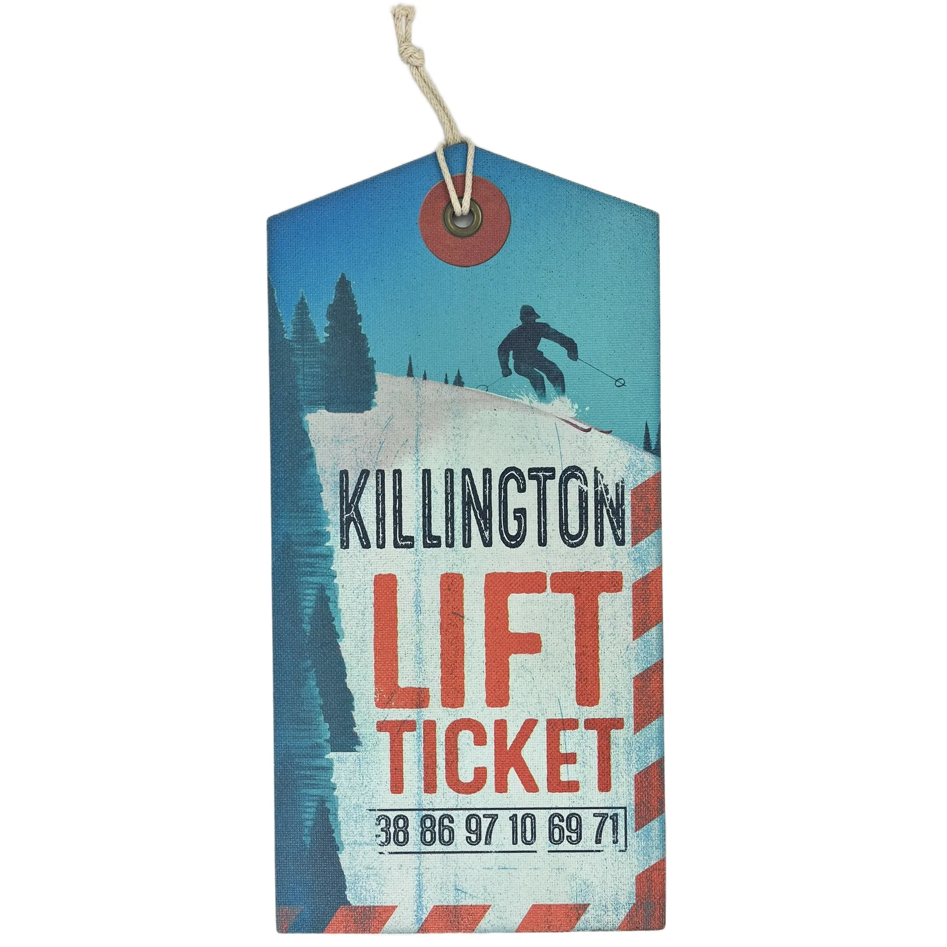 Killington Wooden Wall Art: Lift Ticket