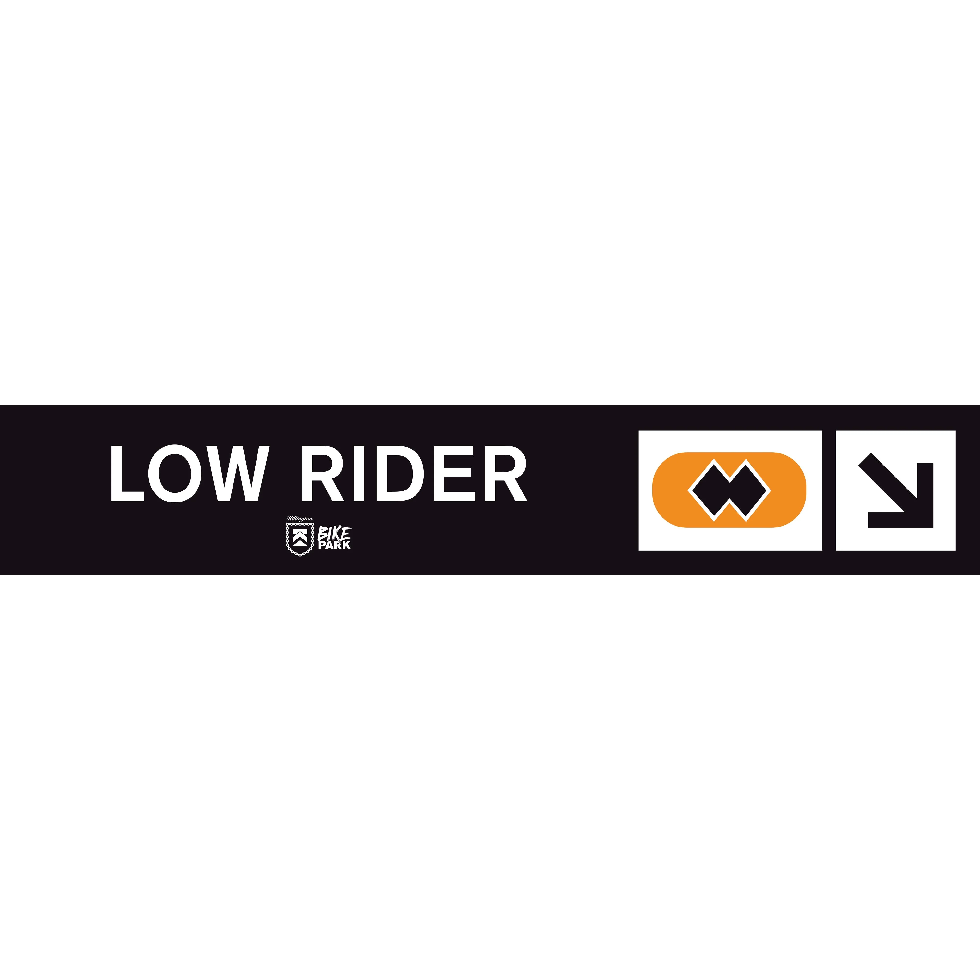 Low Rider Mountain Bike Trail Sign