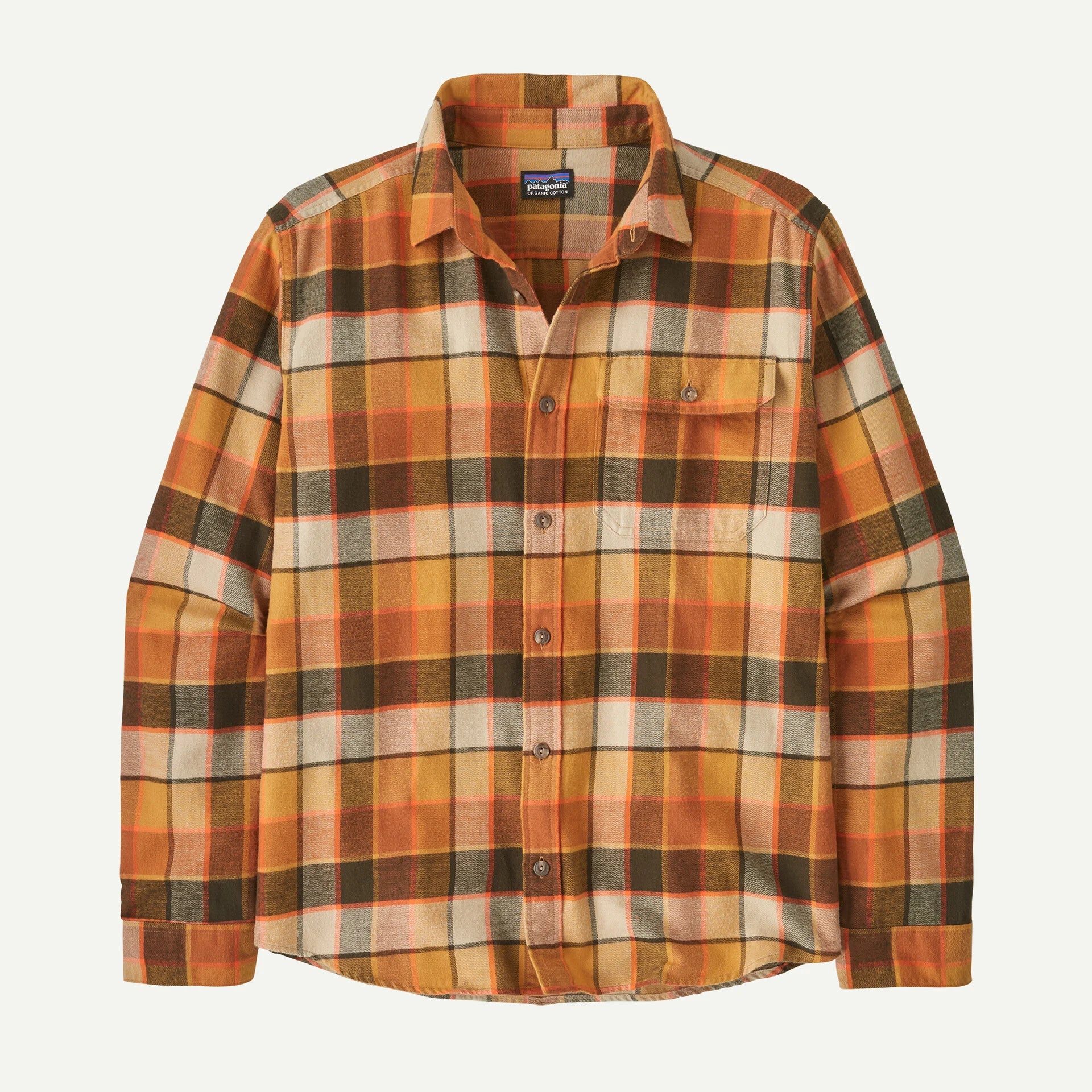 Patagonia Men's Long-Sleeved Lightweight Fjord Flannel Shirt - Image 12