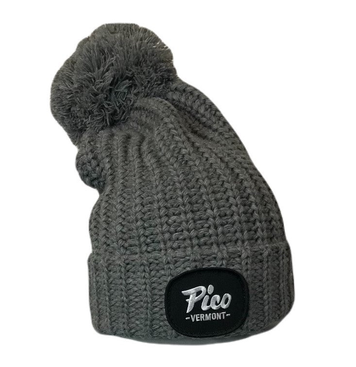 Pico Logo Chunk Pom Beanie