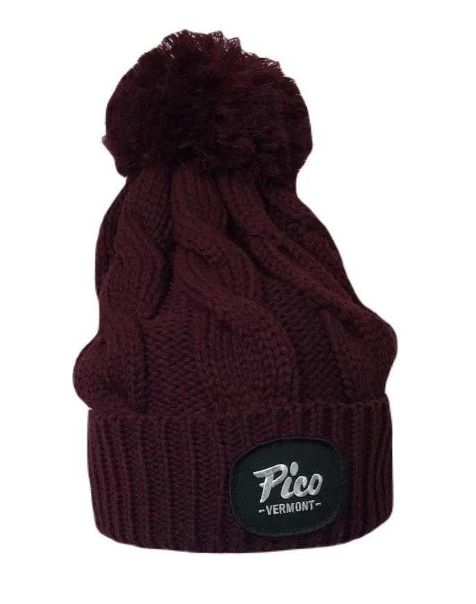 Pico Logo Chunk Twist Knit Beanie