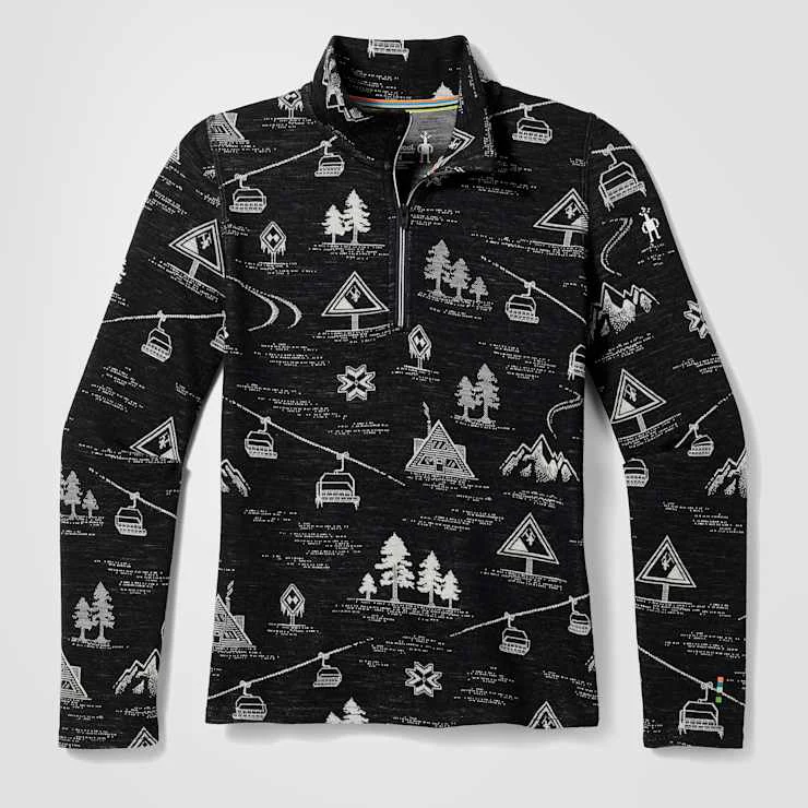 Smartwool Kids' Classic Thermal Merino Base Layer 1/4 Zip - Image 2
