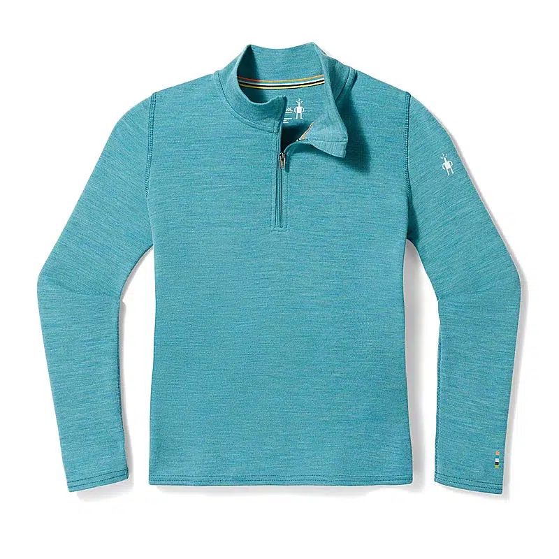 Smartwool Kids' Classic Thermal Merino Base Layer 1/4 Zip - Image 2