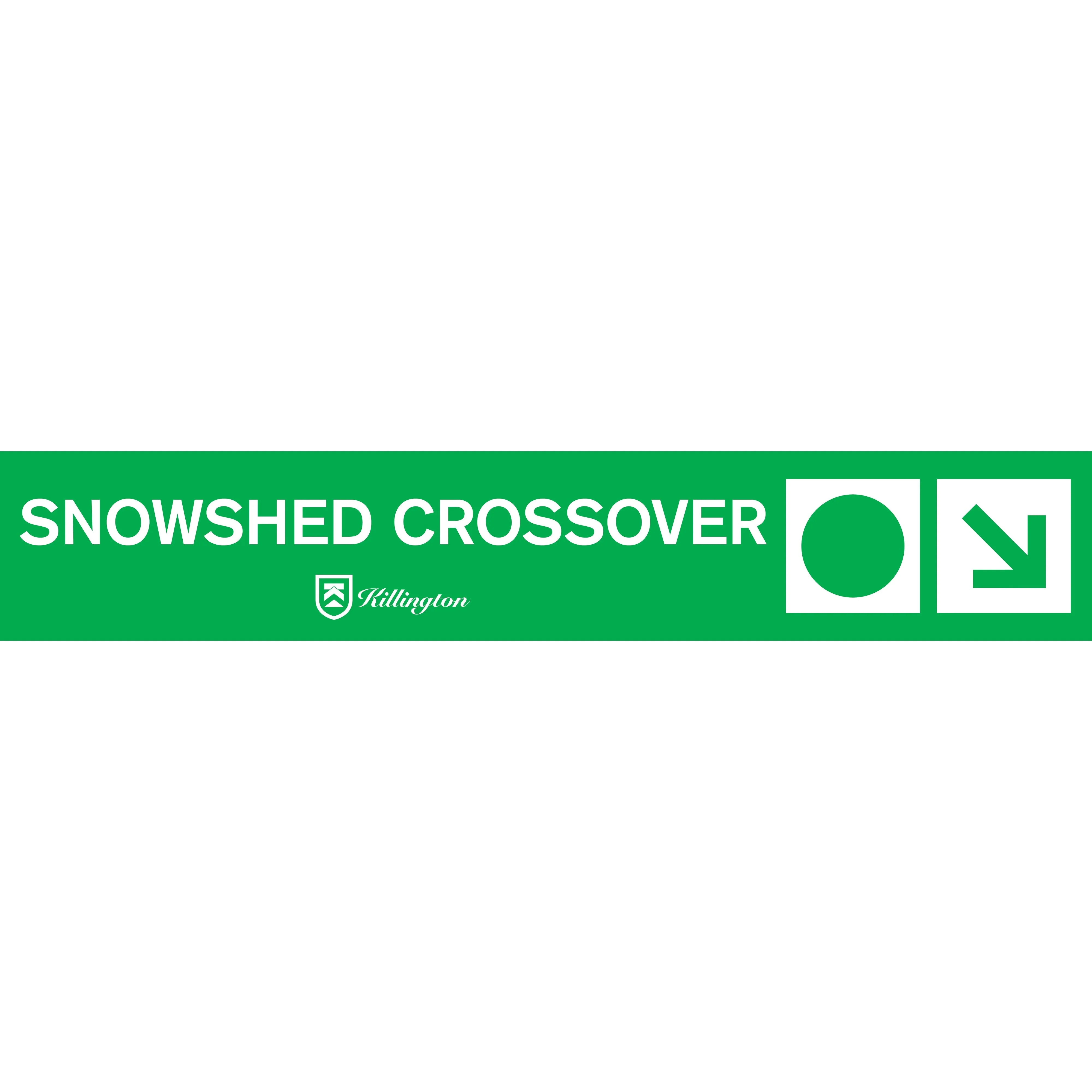 Snowshed Crossover Trail Sign