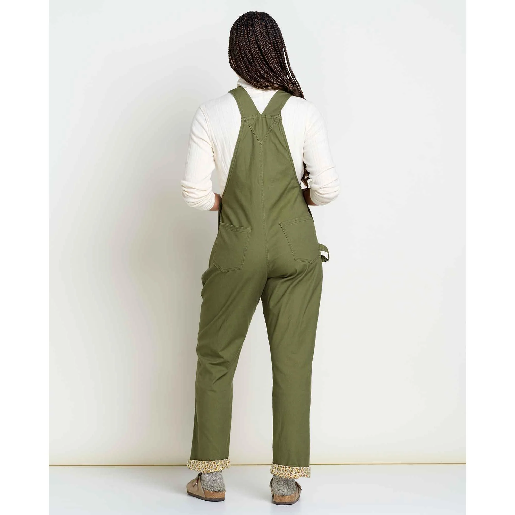 Toad & Co Women's Bramble Flannel Lined Overalls - Image 2