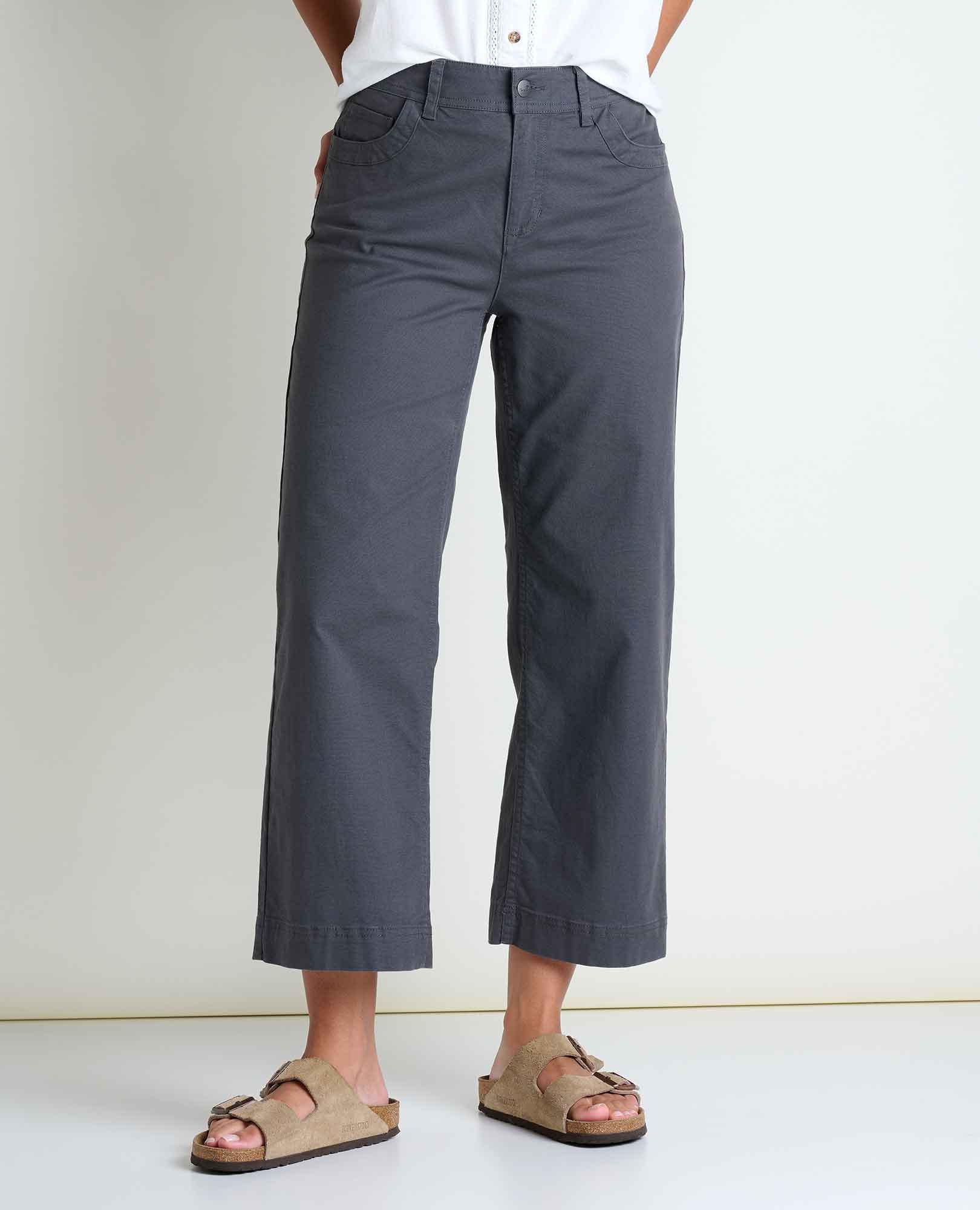 Toad & Co Women's Earthworks Wide Leg Crop Pant