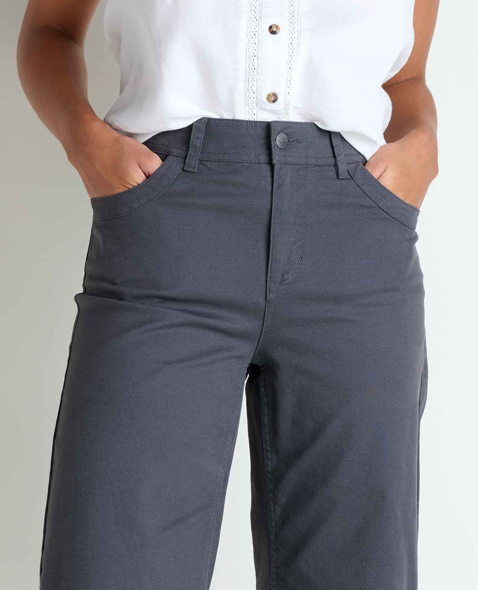 Toad & Co Women's Earthworks Wide Leg Crop Pant - Image 3