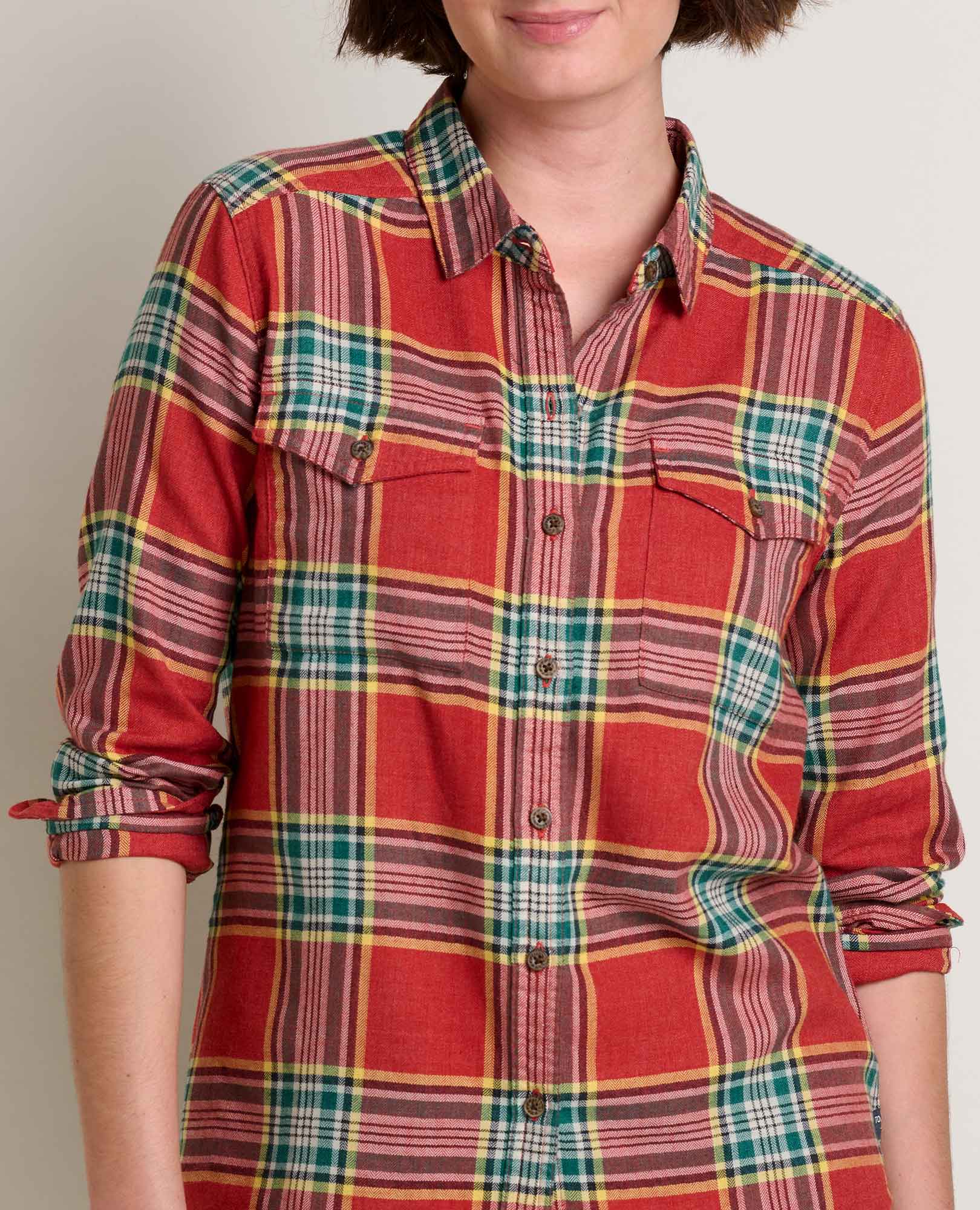 Toad & Co Women's Re-Form Flannel Long Sleeve Shirt - Image 14