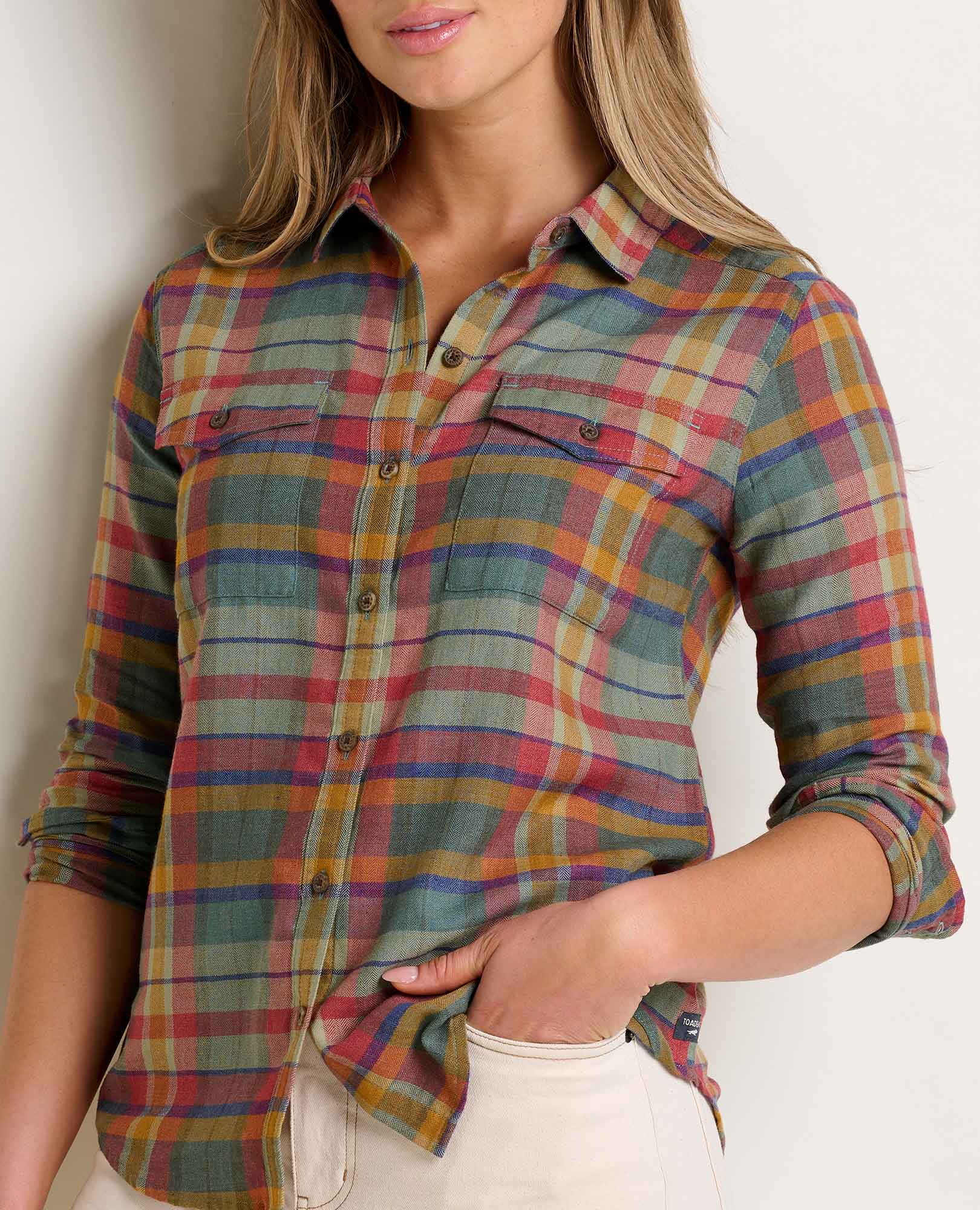 Toad & Co Women's Re-Form Flannel Long Sleeve Shirt - Image 8